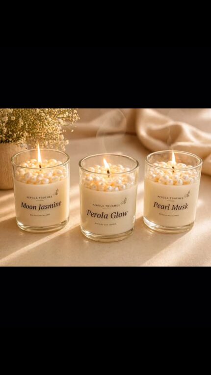 Pearl Trio candles